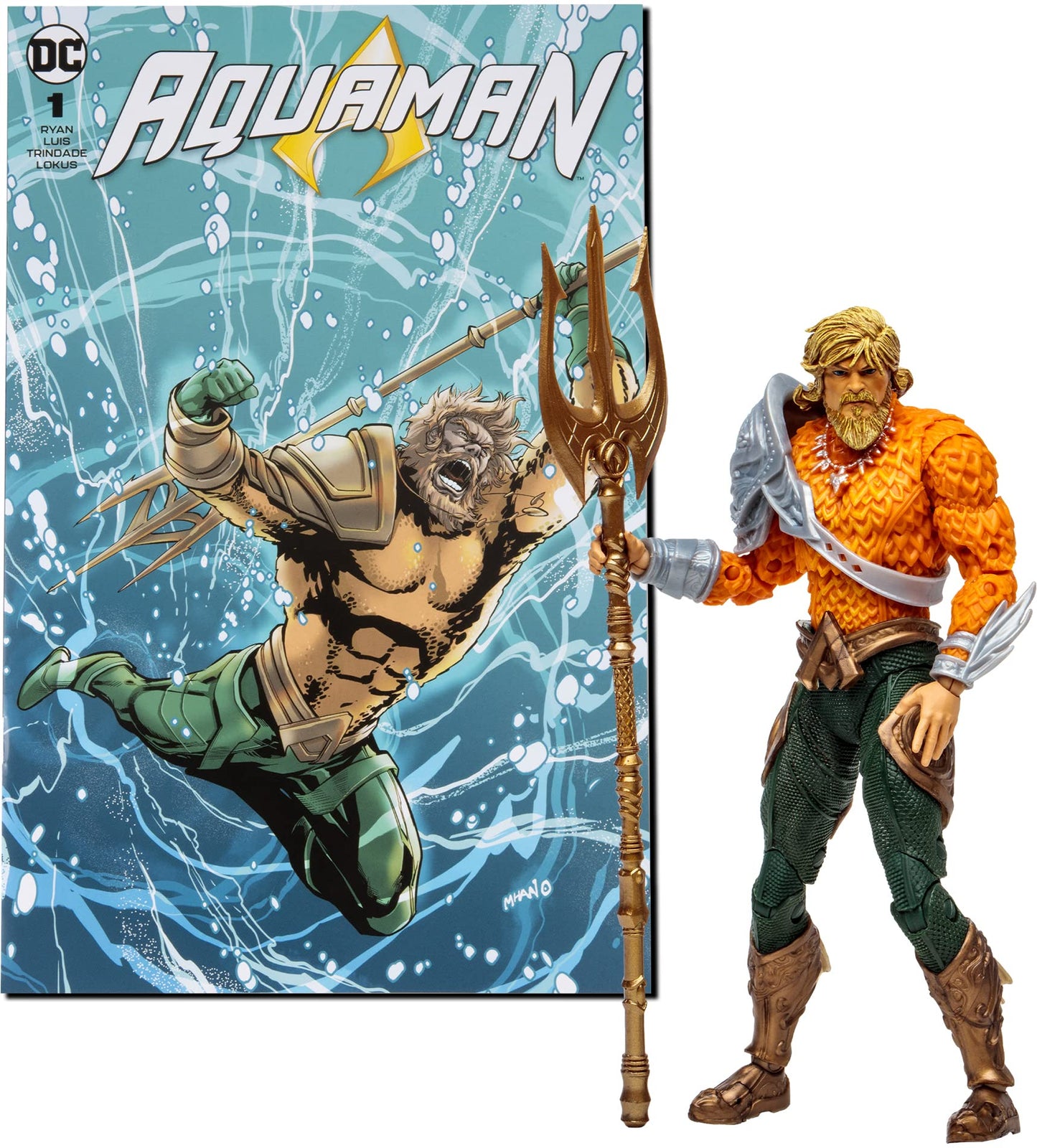 McFarlane Toys DC Direct Page Punchers Aquaman 7in Action Figure with Aquaman Comic