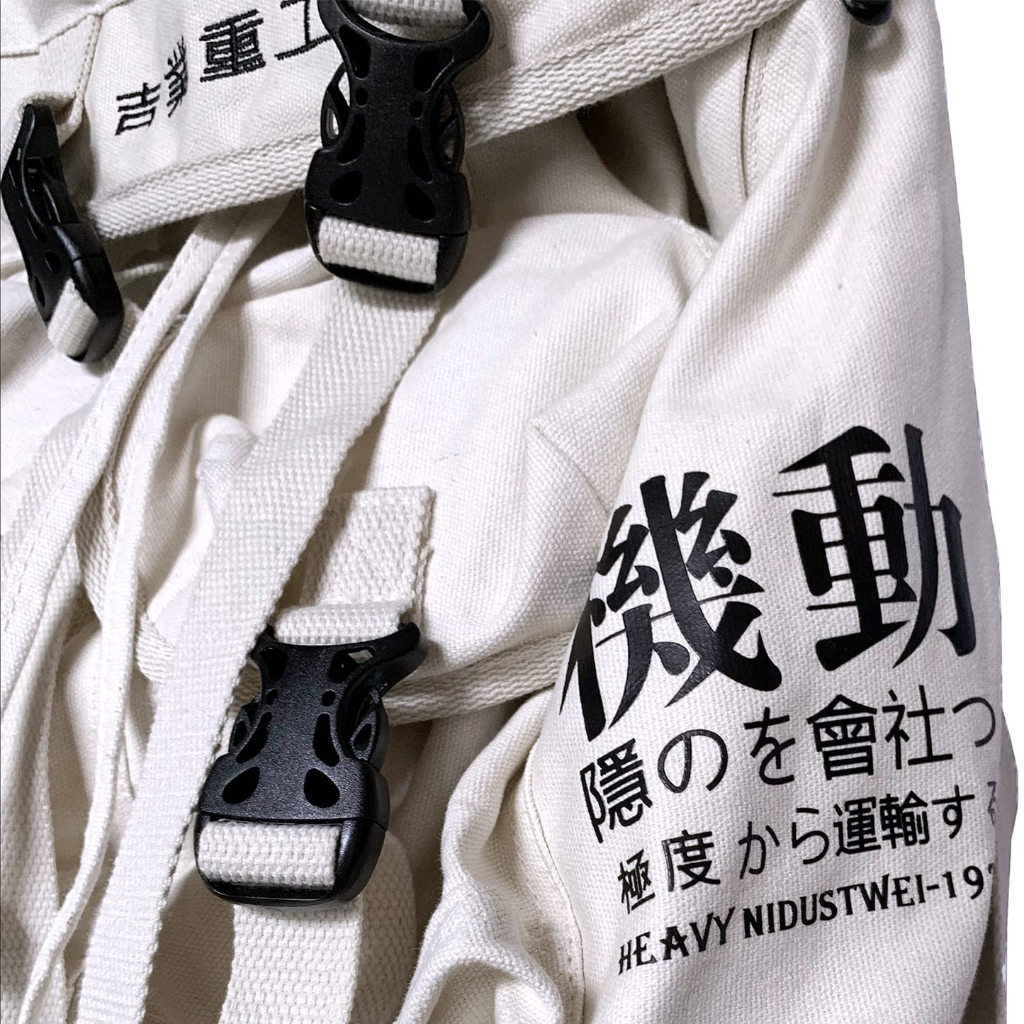MFCT Men's Techwear Backpack Japanese Bag (Beige)
