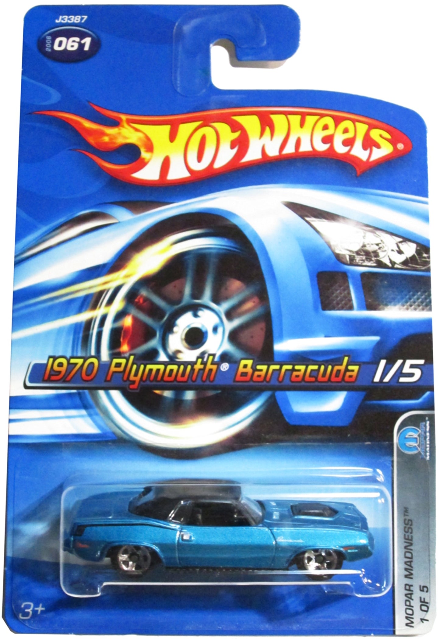Hot Wheels 2006-061 Mopar Madness 1/5 1970 Plymouth Barracuda 1:64 Scale