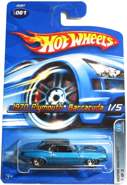 Hot Wheels 2006-061 Mopar Madness 1/5 1970 Plymouth Barracuda 1:64 Scale