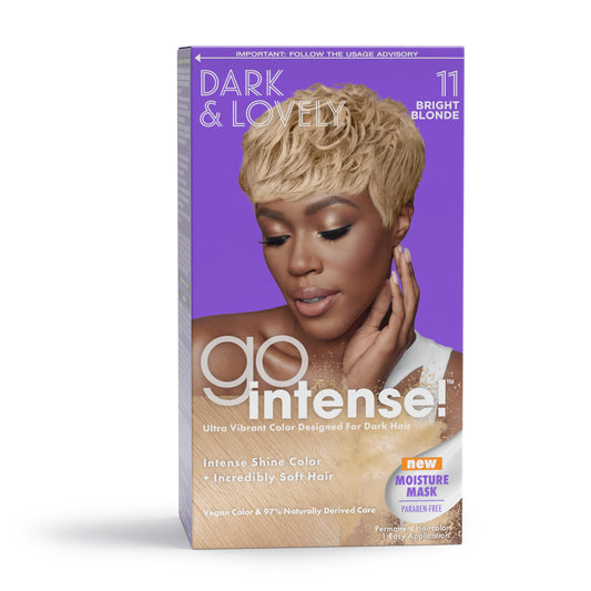 SoftSheen-Carson Dark and Lovely Ultra Vibrant Permanent Hair Color, Go Intense Hair Dye with Olive Oil for Shine and Softness, Light Golden Blonde