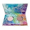 Honeybee Gardens Mini Skinny Duo Eye Shadow Compact in Canterbury and Porcelain, Longlasting, Refillable & Customizable, Vegan, 26mm Pans