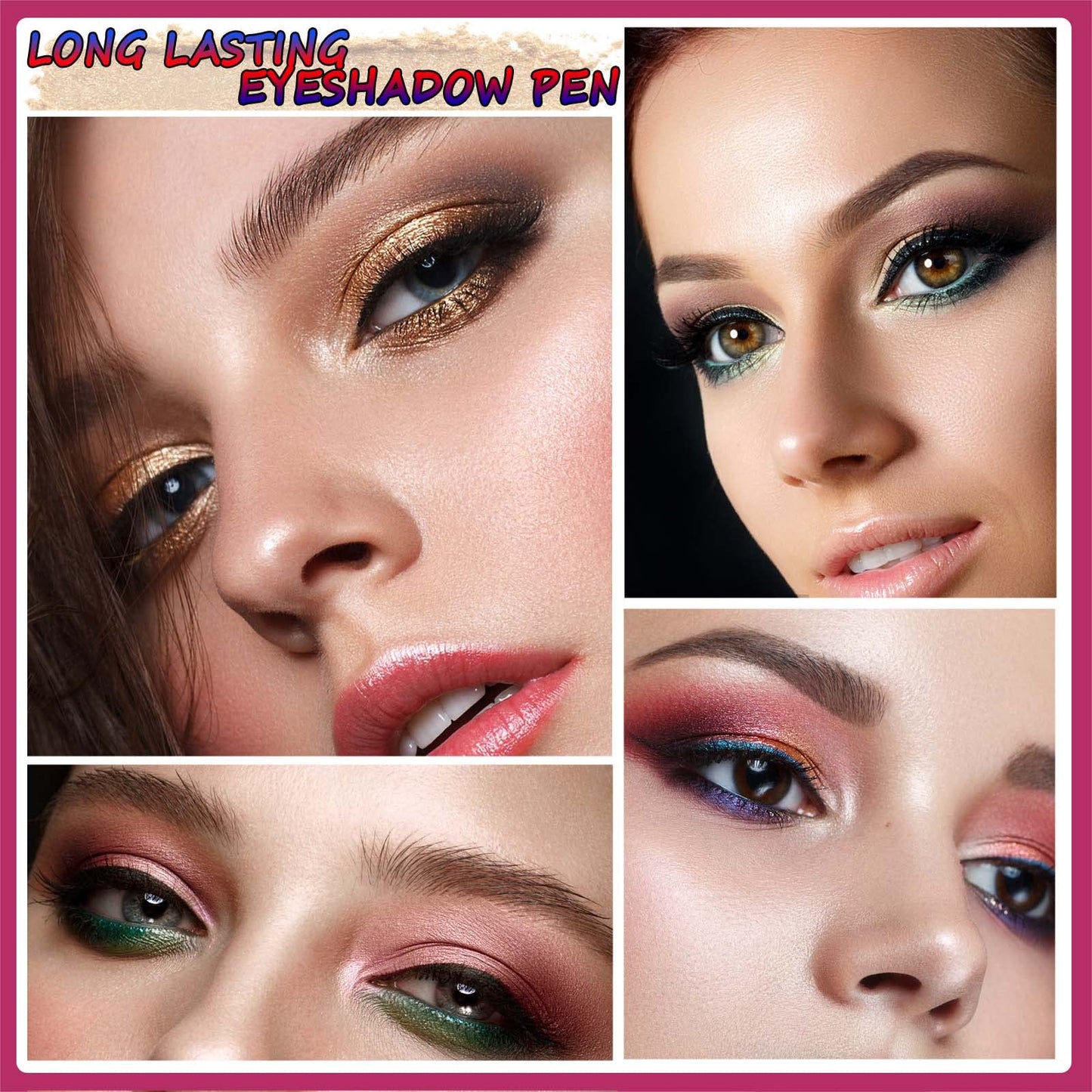 Green Eyeshadow Stick Halloween Makeup Cream Shimmer Single Eyeshadow Pencil Crayon, Hypoallergenic Waterproof Long Lasting Eye Shadow Stick High