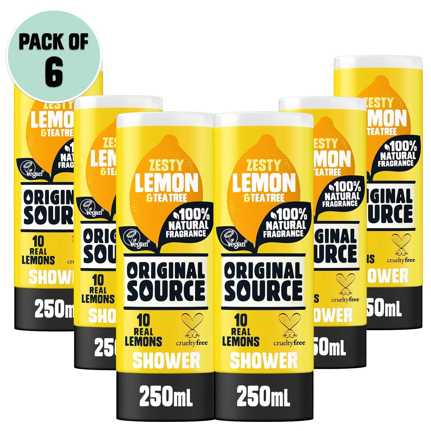 Original Source Shower Gel Lemon and Tea Tree 250ml Pack of 6 Beauty & Personal Care ORIGINAL SOURCE
