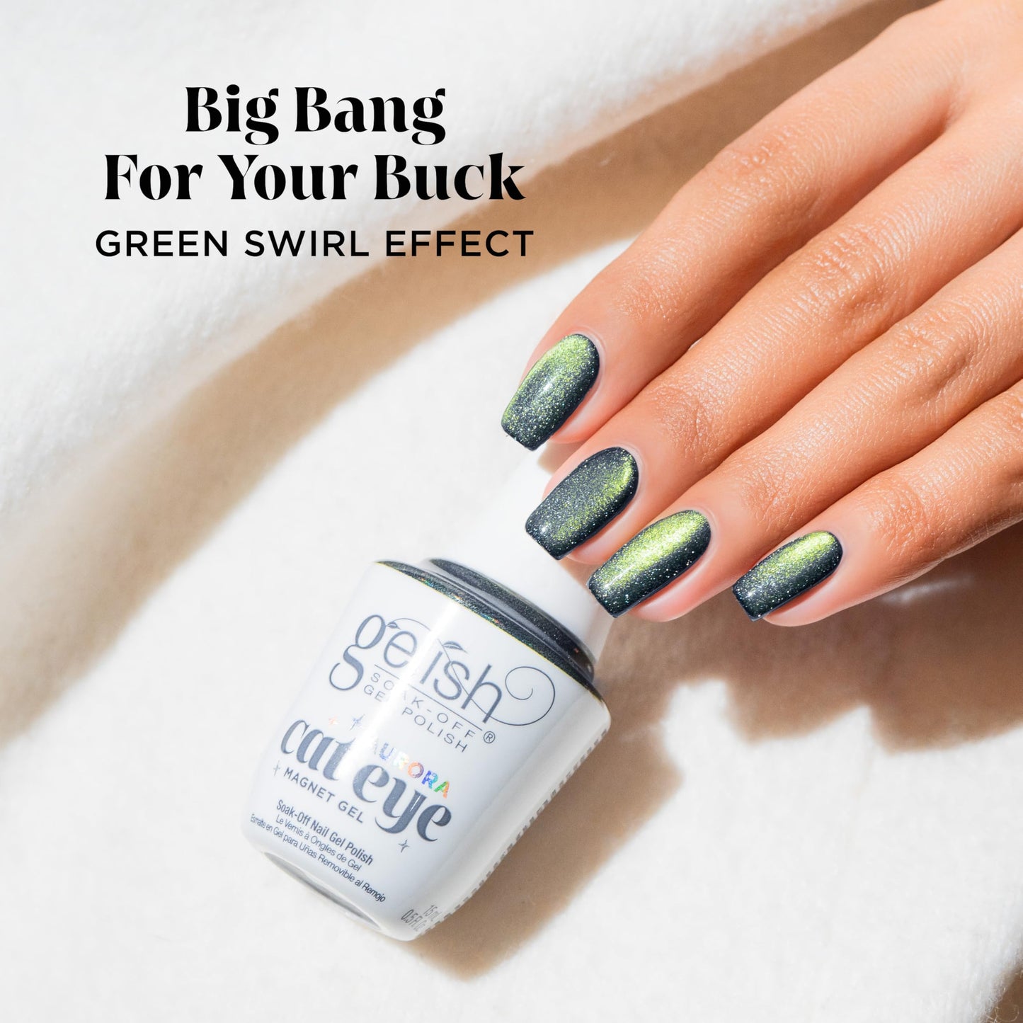 Gelish Aurora Cat Eye Reflective Magnet Gel Polish - Big Bang for Your Buck, 15mL Beauty & Personal Care Gelish