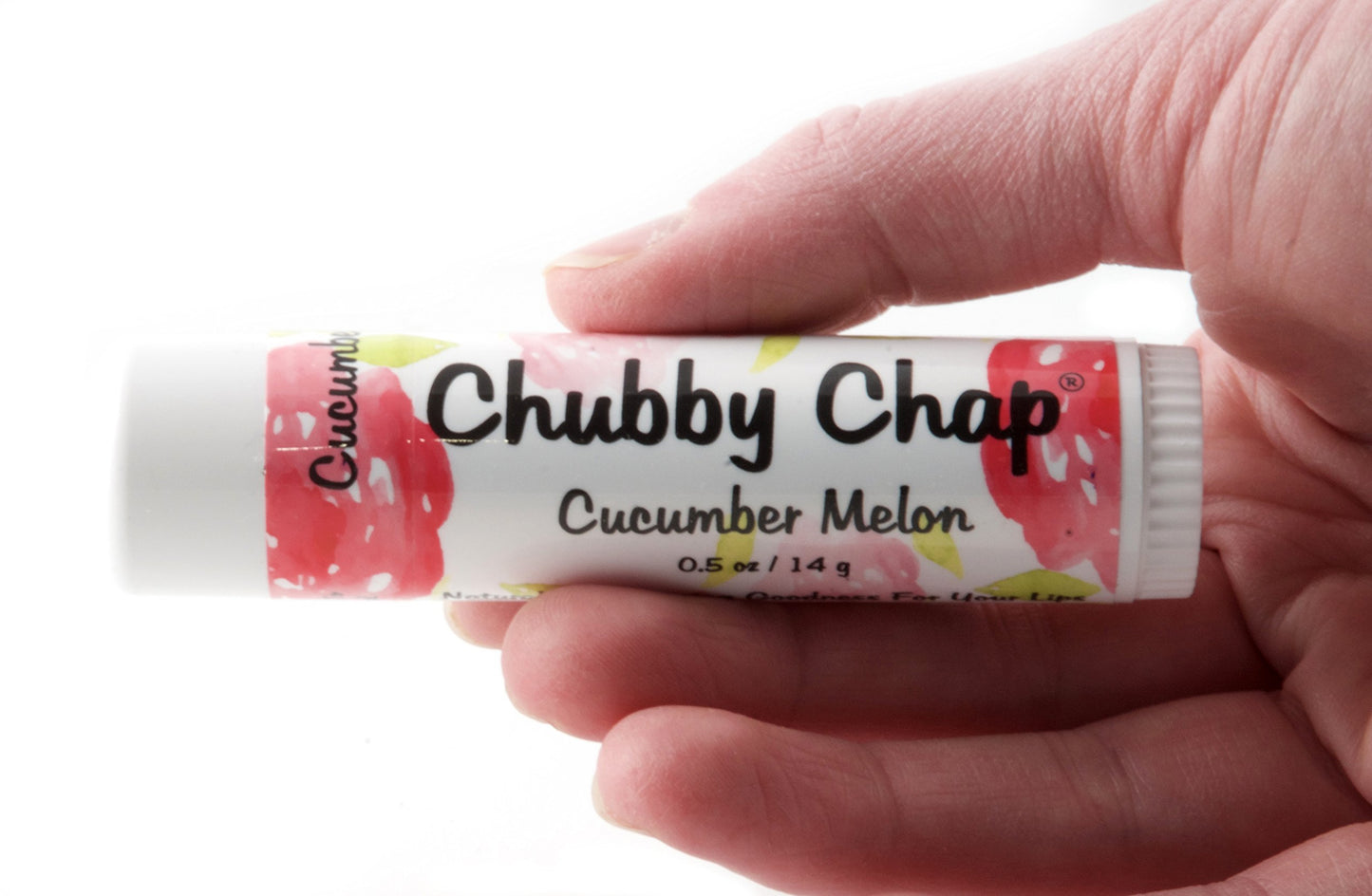 Chubby Chap - Large Jumbo Natural Lip Balm- 0.5 Ounces Cucumber Melon