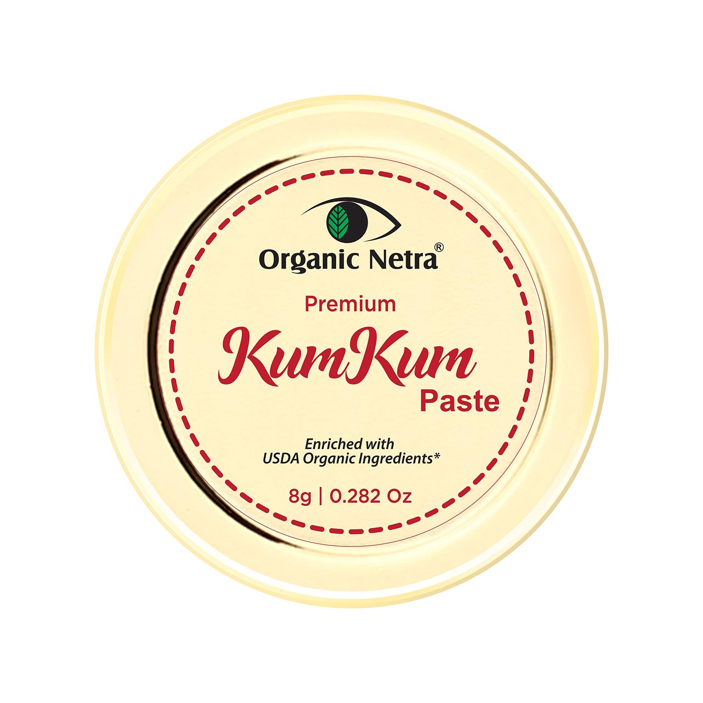 Organic Netra Sindoor/Kumkum Paste | Waterproof Long Lasting, Smudge Proof Sindoor | Pure and Natural Deep Maroon Colour, Long lasting | Enriched