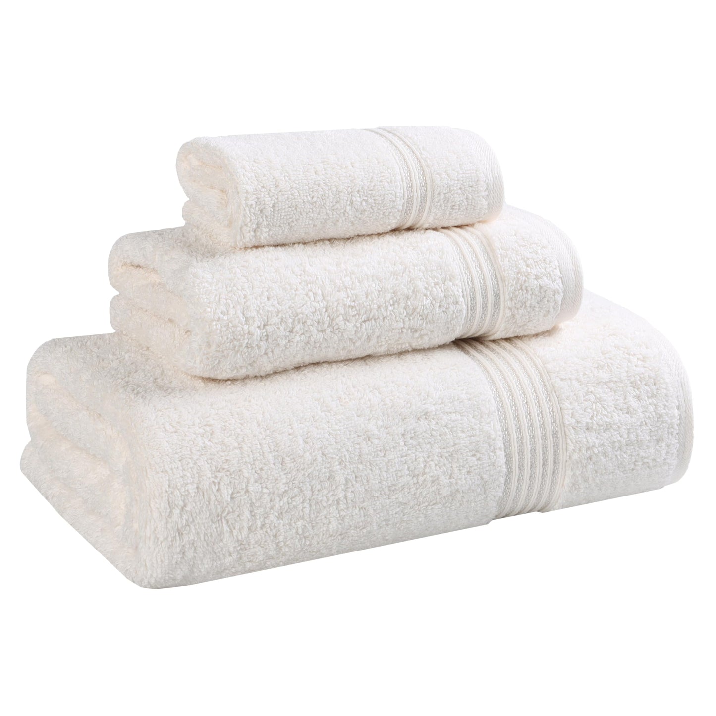 Superior Egyptian Cotton 3-Piece Towel Set, Basic Towels For Bathroom, Home Decor, Guest Bath, Shower, Apartment, Included 1 Face, 1 Hand, 1 Bath…