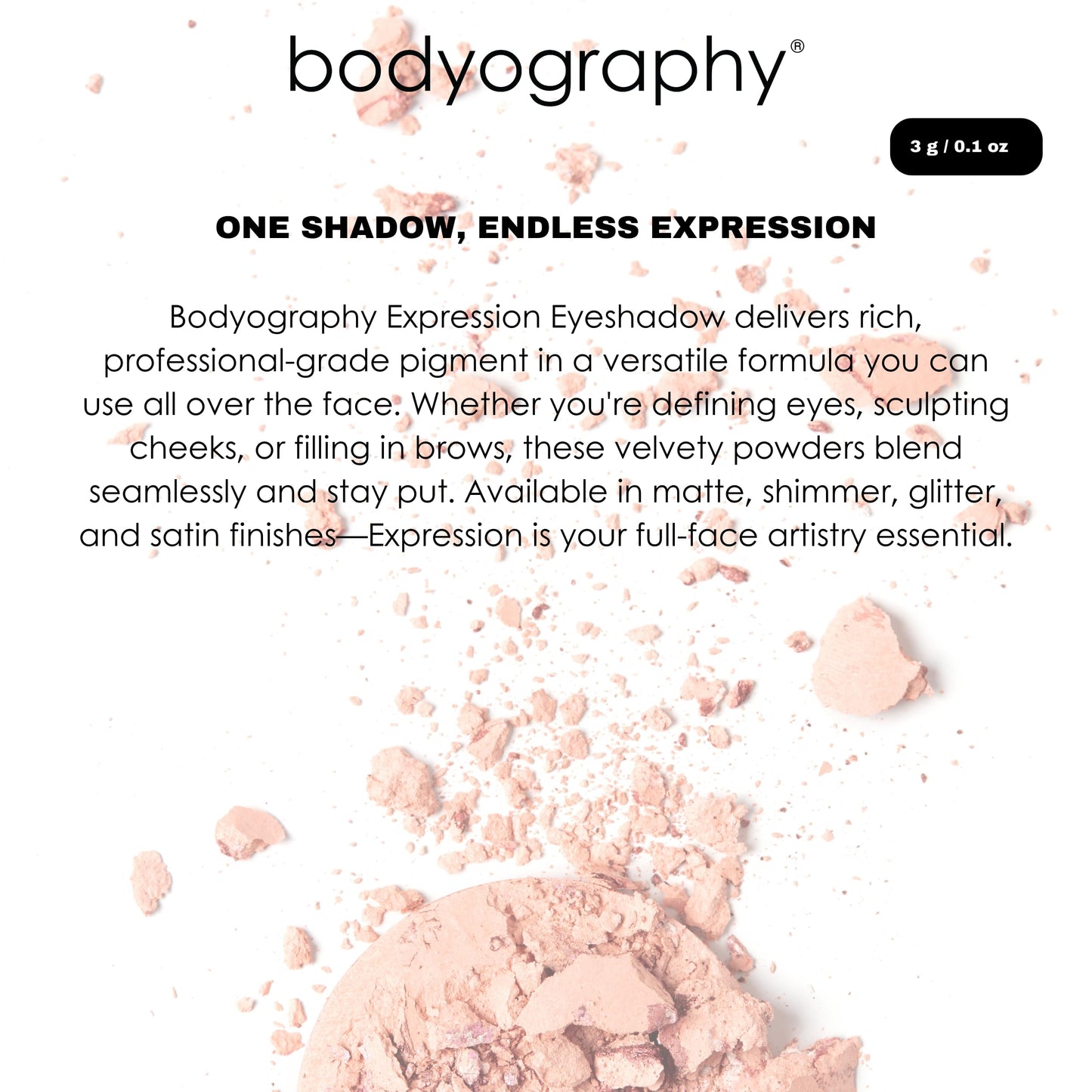 Bodyography Expressions Eye Shadow - Coy (Purple Grey (Matte)) | Multi-Functional, Long-Wearing Powder for Eyes, Cheeks & Brows | Buildable, Silky