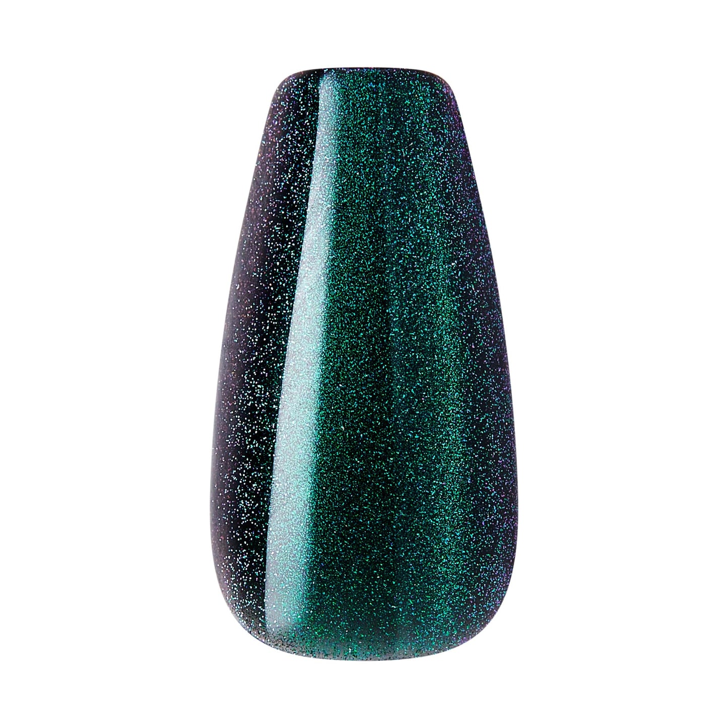 Kiss Core, Press On Nails, Nail glue included, 'Shimmering', Green, Medium Size, Coffin Shape, Includes 32 Nails, 2g Glue, 1 Manicure Stick, 1 Mini Beauty & Personal Care KISS