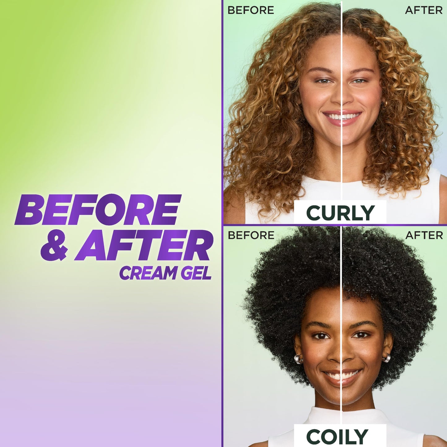 Garnier Fructis Style Curl Sculpt Conditioning Cream Gel for Bounce & Moisture, 5.1 Fl Oz, 1 Count (Packaging May Vary)