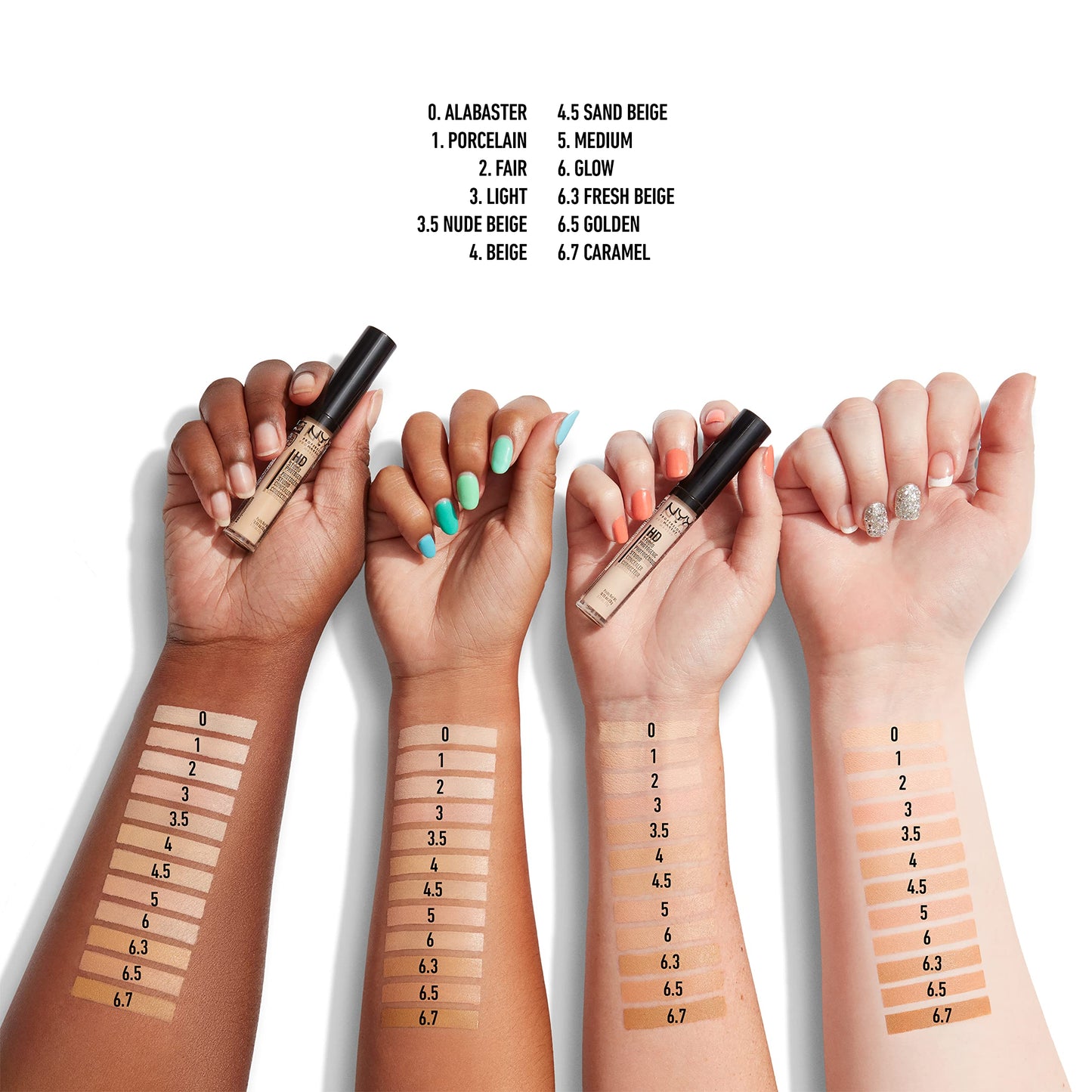 NYX PROFESSIONAL MAKEUP HD Studio Photogenic Concealer Wand, Medium Coverage - Light