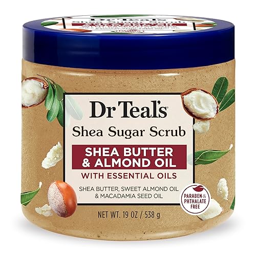 Dr. Teal's Shea Sugar Scrub Shea Butter & Almond Oil 19 Ounce Jar
