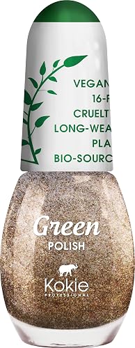 Kokie Cosmetics Vegan, Plant Based, Cruelty Free Nail Lacquer, Green Polish (Starry-Eyed GP06) Beauty & Personal Care Kokie