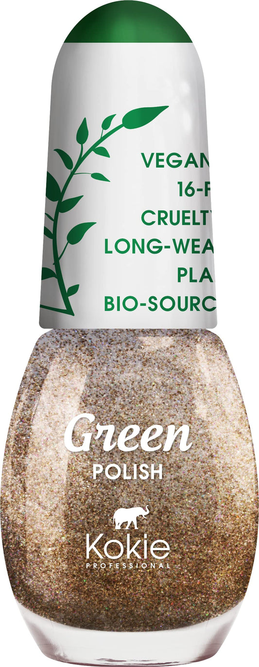 Kokie Cosmetics Vegan, Plant Based, Cruelty Free Nail Lacquer, Green Polish (Starry-Eyed GP06) Beauty & Personal Care Kokie