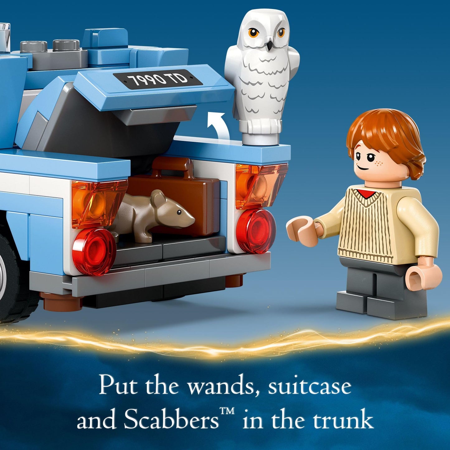 LEGO Harry Potter Flying Ford Anglia 76424, Buildable Car Toy with 2 Minifigures, Fun Playset & Gift for Kids, Boys, Girls & Fans Ages 7+