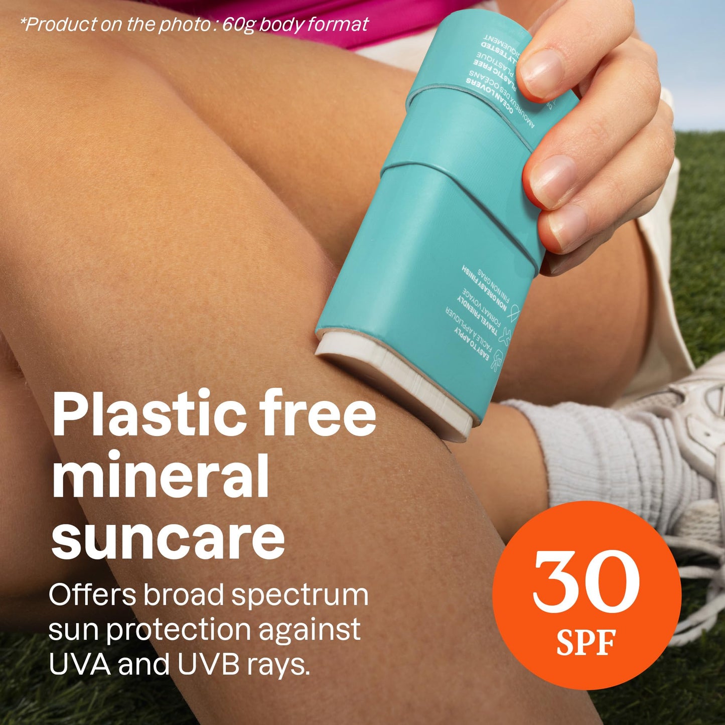ATTITUDE Mineral Sunscreen Stick with Zinc Oxide, SPF 30, EWG Verified, Plastic-Free, Broad Spectrum UVA/UVB Protection, Dermatologically Tested