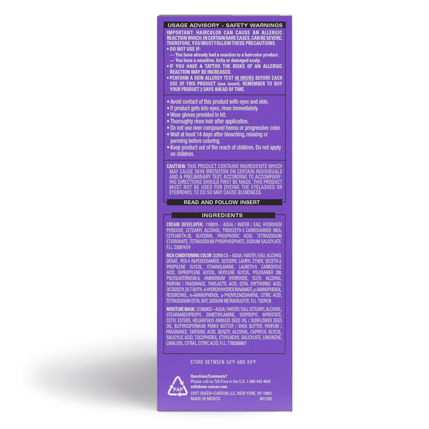 SoftSheen-Carson Dark and Lovely Fade Resist Rich Conditioning Color, Honey Blonde 378
