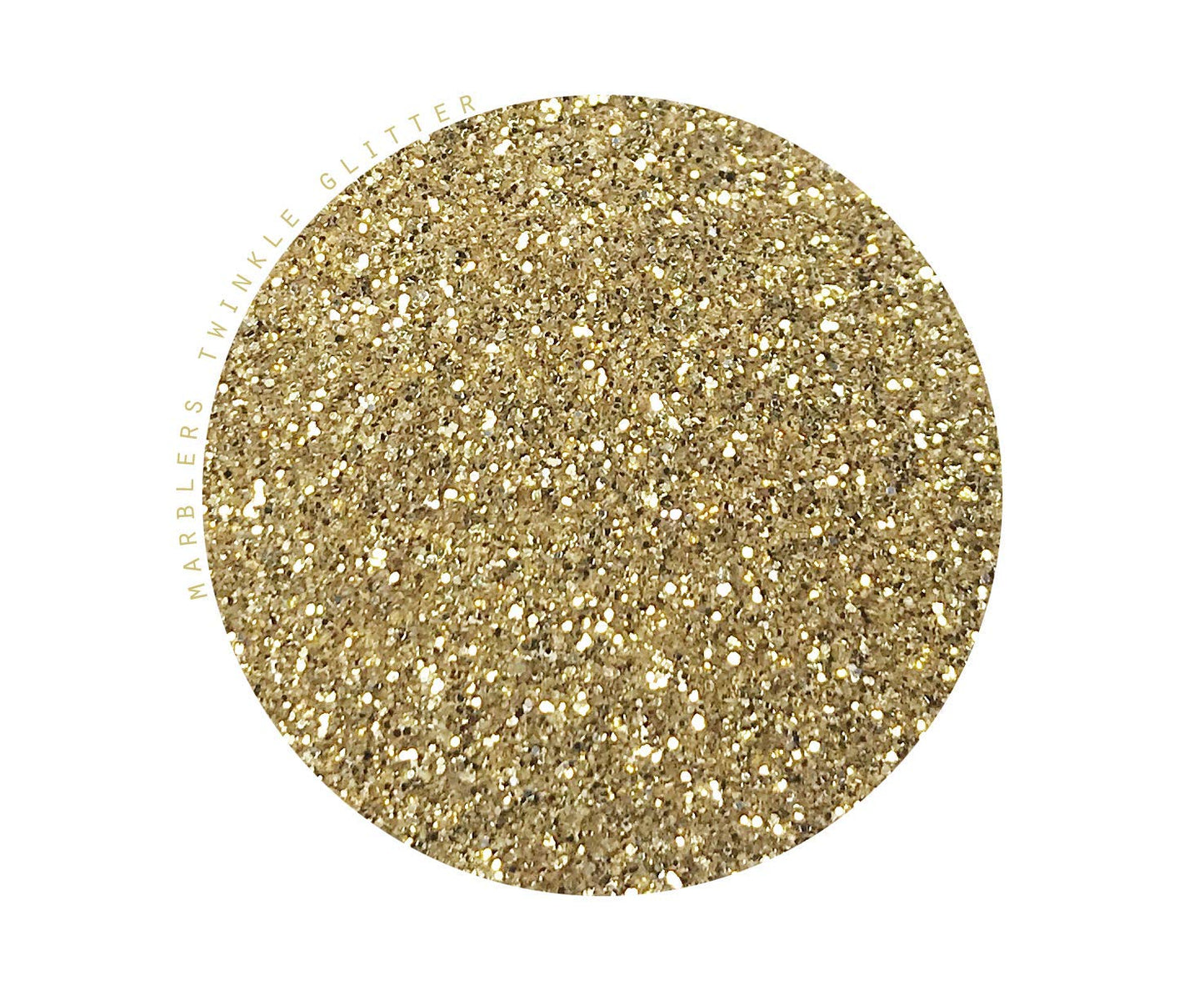 MARBLERS Twinkle Glitter [Light Gold] 3oz (85g) | Fine | Non-Toxic, Vegan, Cruelty-Free | Face, Body, Eyeshadow, Hair, Festival, Party Makeup | Nail