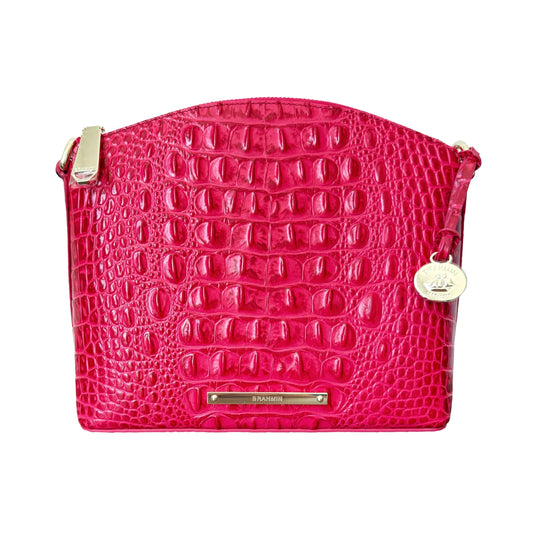 BRAHMIN Women's Mini Duxbury Genuine Leather Crossbody Shoulder Bag (Sweetheart Solid Melbourne)