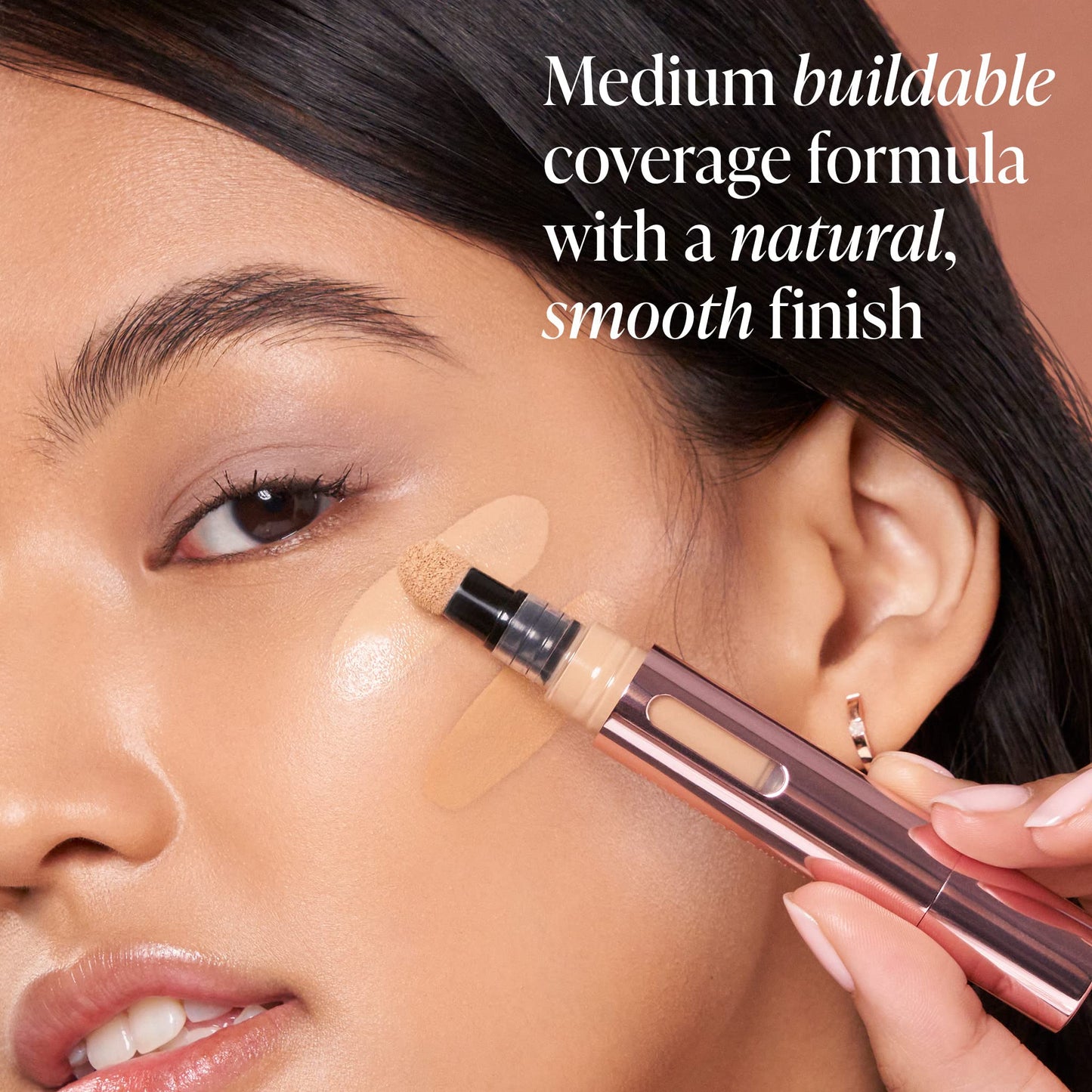 Mally Beauty - The Plush Pen Brightening Concealer Stick - Cashmere - Hydrating Turmeric, Vitamin E, and Hyaluronic Acid Infused Formula - Medium