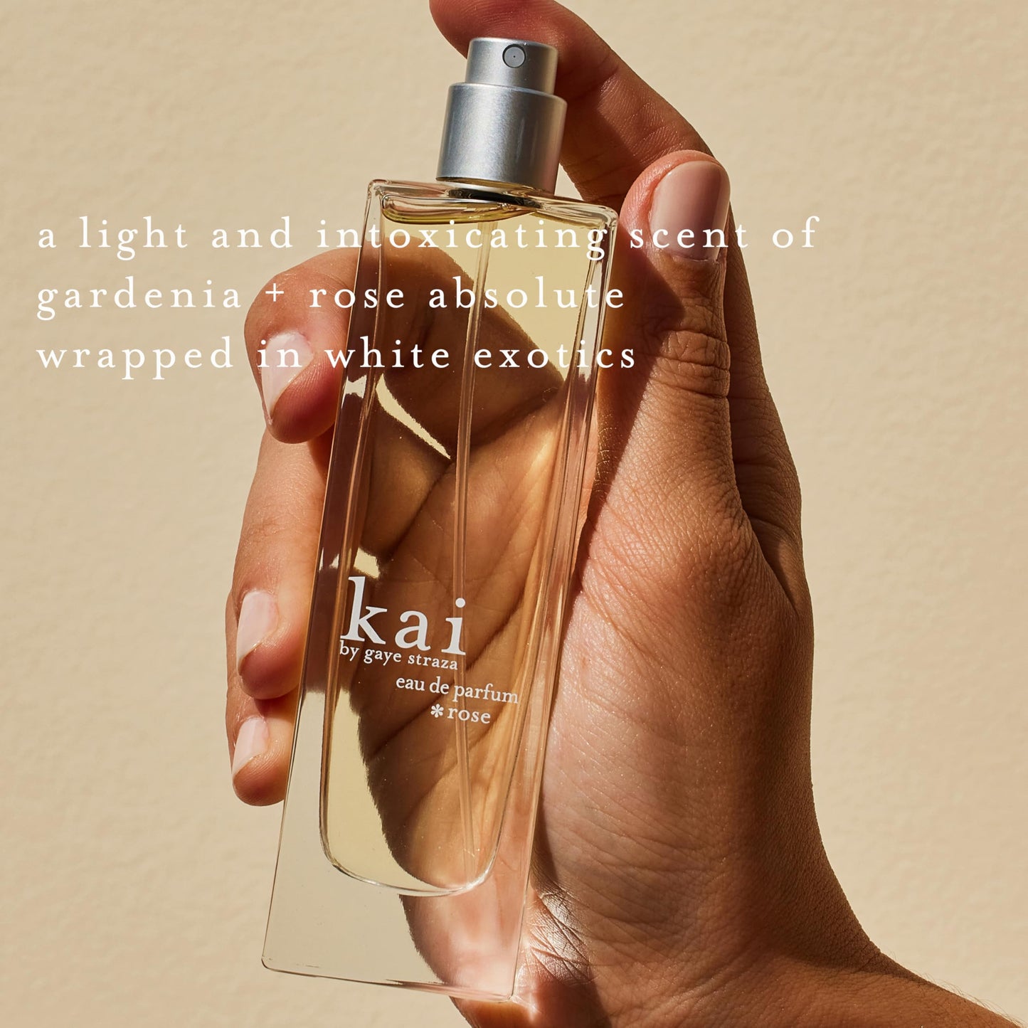 kai eau de parfum spray - rose absolute & the fresh scent of gardenia perfume wrapped in white exotics. airy, light & fresh scent, 1.7 Fl Oz, made in