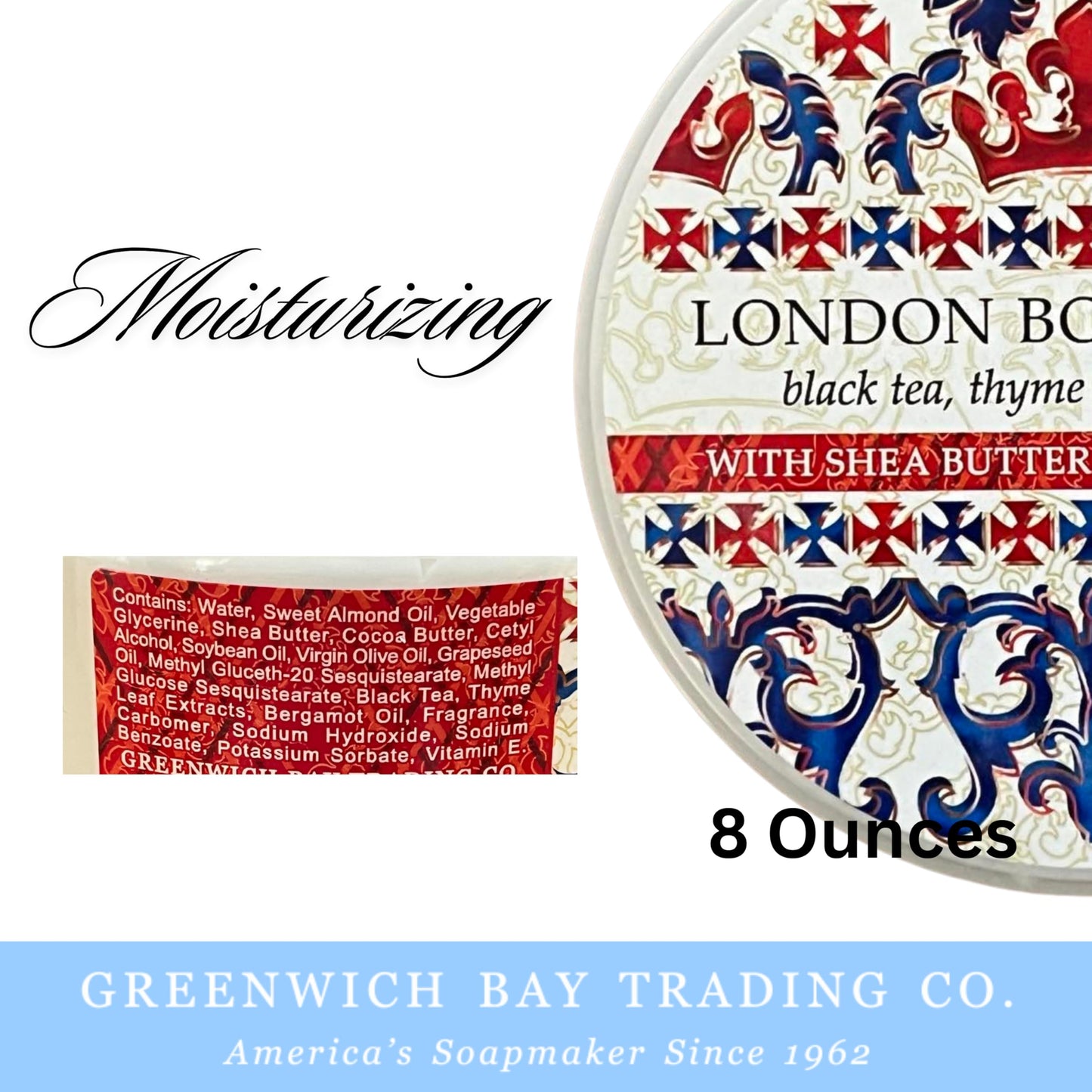 Greenwich Bay Trading Destination Body Butter 8oz | Luxurious Moisturizing Cream | Enriched with Shea Butter & Essential Oils for Deep Hydration |