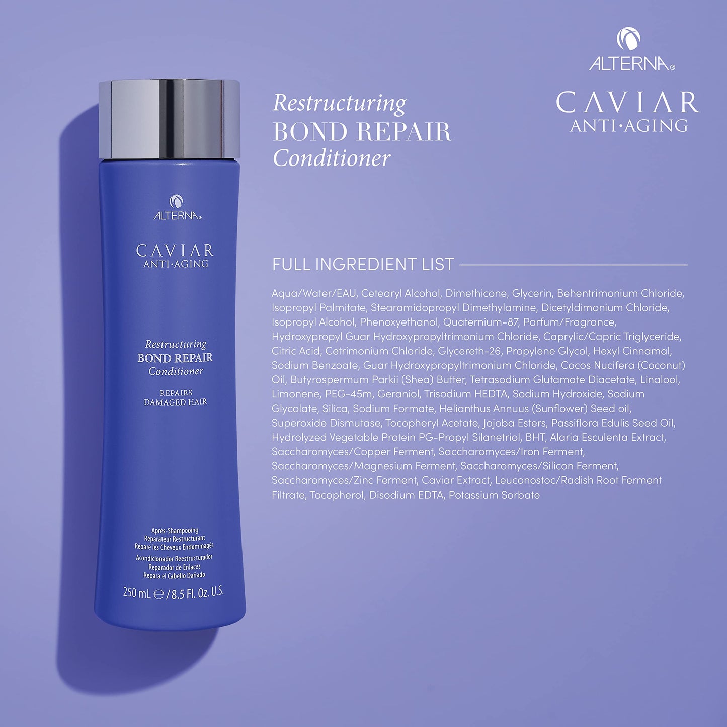 Alterna Caviar Anti-Aging Restructuring Bond Repair Conditioner, 16.5 Fl Oz (Pack of 1)