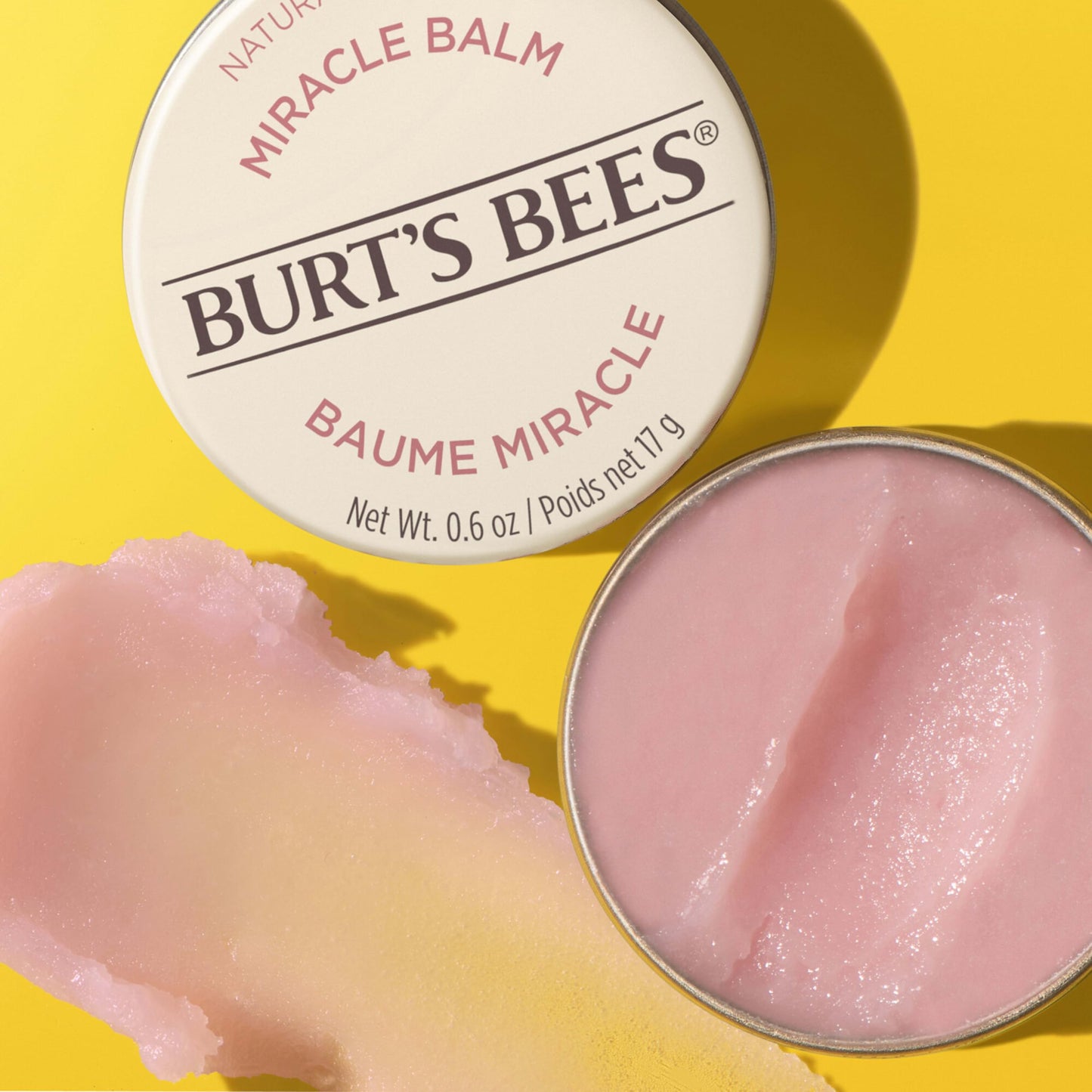 Burt’s Bees Miracle Balm, 100% Natural Origin, Naturally Sheer, 0.6 Ounces, Pack May Vary