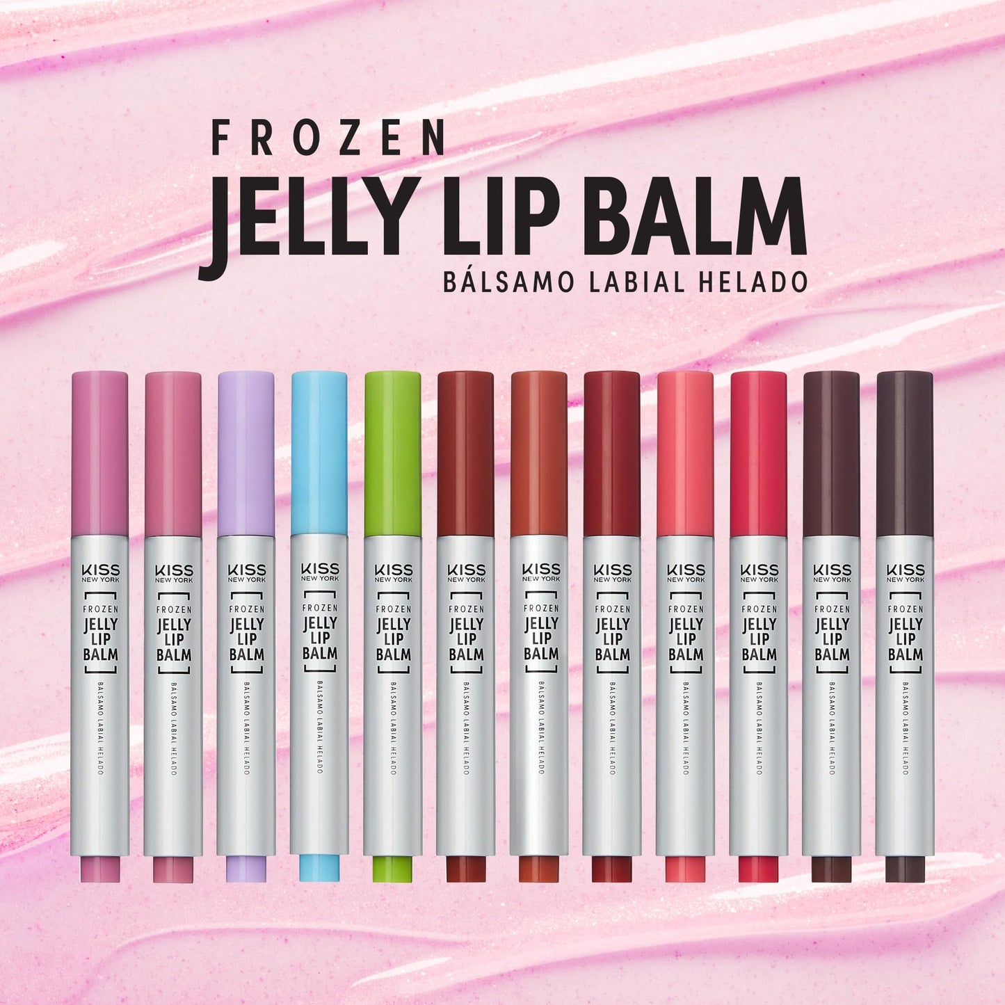 KISS NEW YORK Frozen Jelly Lip Balm Pen, High Shine Lip Gloss for Sheer Tint, Hydrating Melting Lipstick with Hyaluronic Acid, Cooling Effect Beauty and Personal Care Kiss