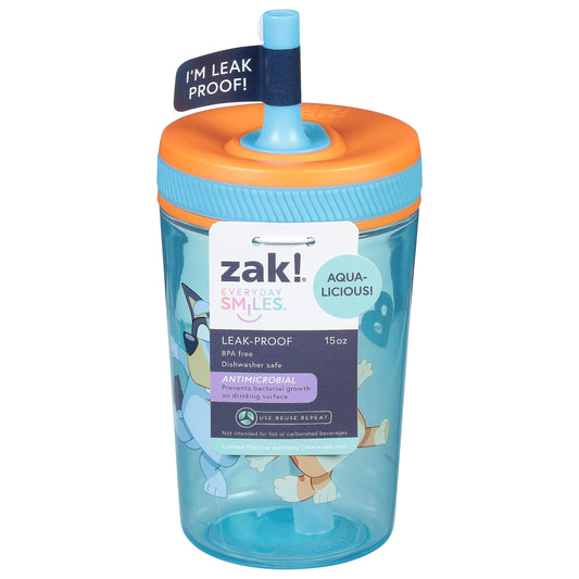 Zak, Tumbler Bluey Antimicrobial Kelso 15 Ounce