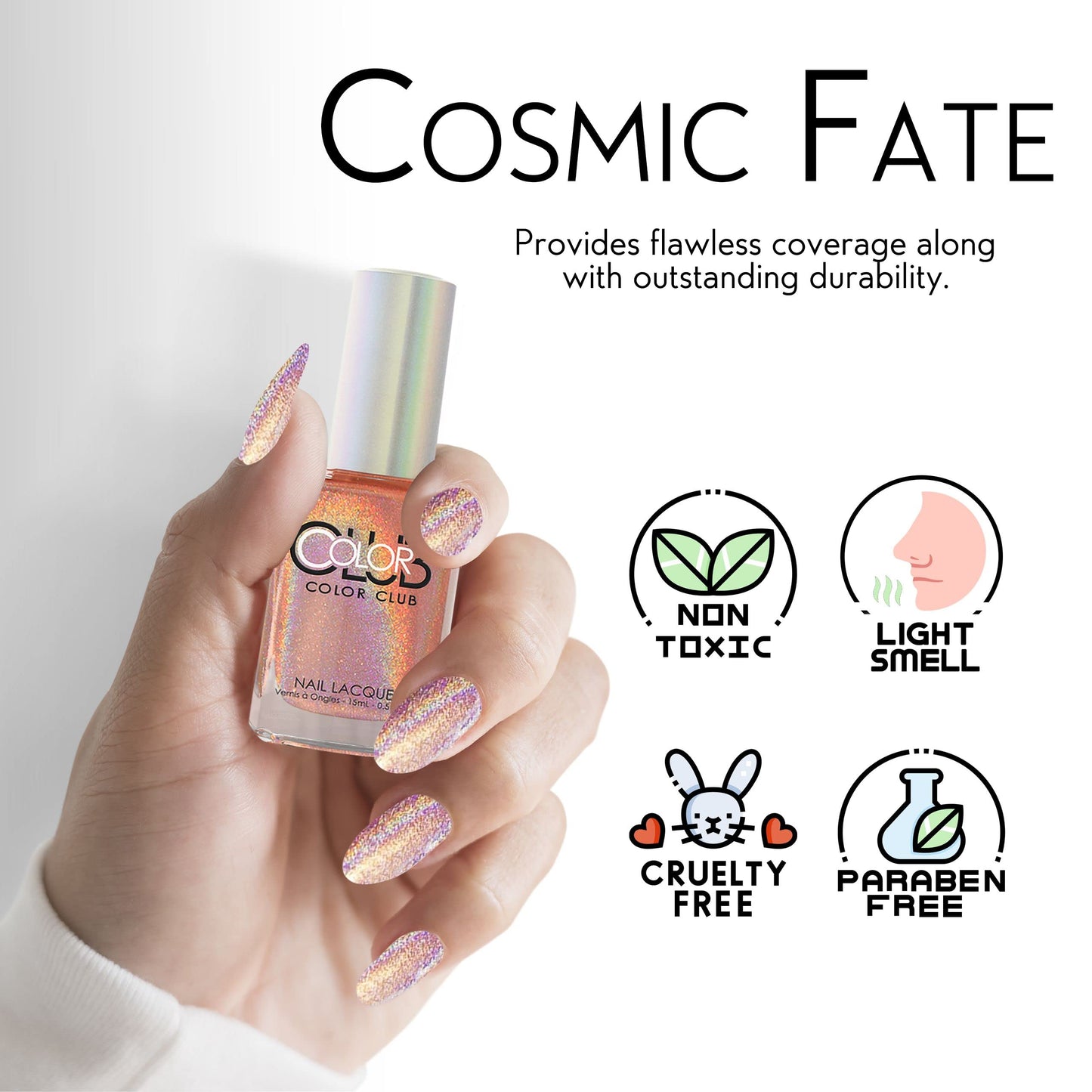 Color Club Cosmic Fate Color Club Halo Hues Nail Lacquer .5 Fl Ounce - 15 Ml, 0.5 fluid_ounces Beauty & Personal Care Color Club