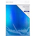 Craft Perfect Iridescent Mirror Cardstock 8.5"X11" 5/Pkg-Iridescent -Tidal Wave