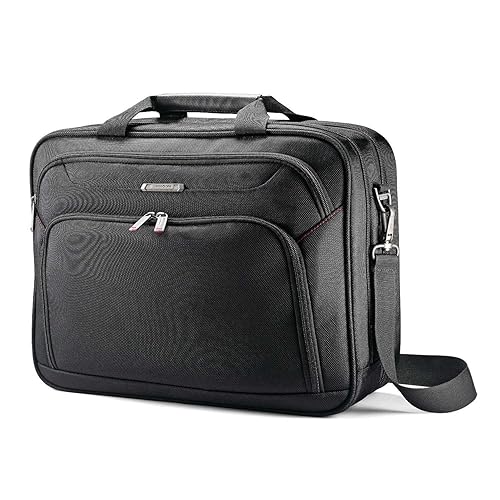 Samsonite Xenon 3.0 Gusset Check-Point Friendly Tech Locker Brief, Black, Double Gusset