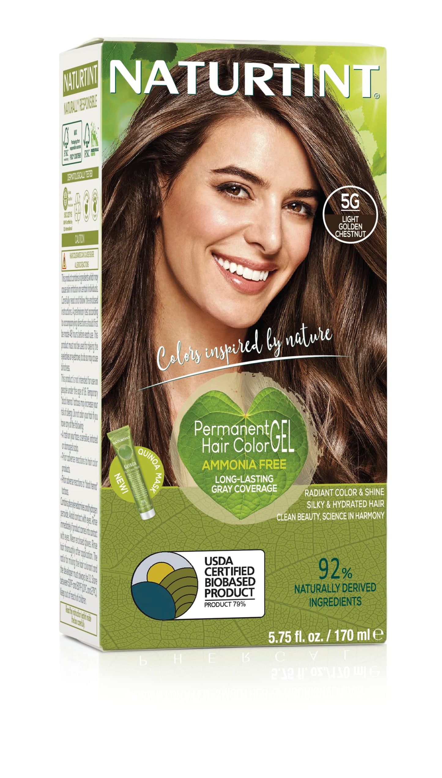 Naturtint 5G Light Golden Chestnut Hair Color, 5.07 FZ