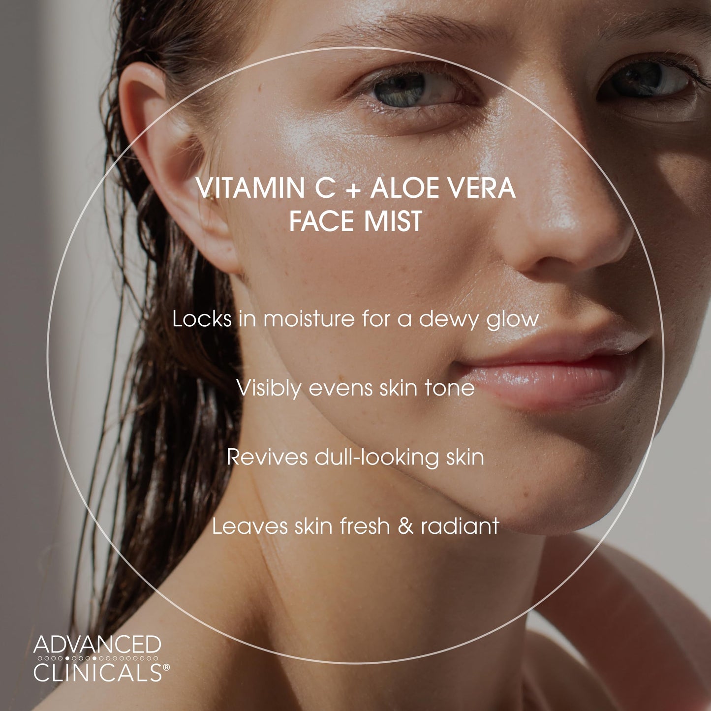 Advanced Clinicals Vitamin C Face Toner + Ferulic Acid & Rosewater, Antioxidant Facial Mist Spray For Face, Skin Refreshing, Hydrating, & Non-Greasy