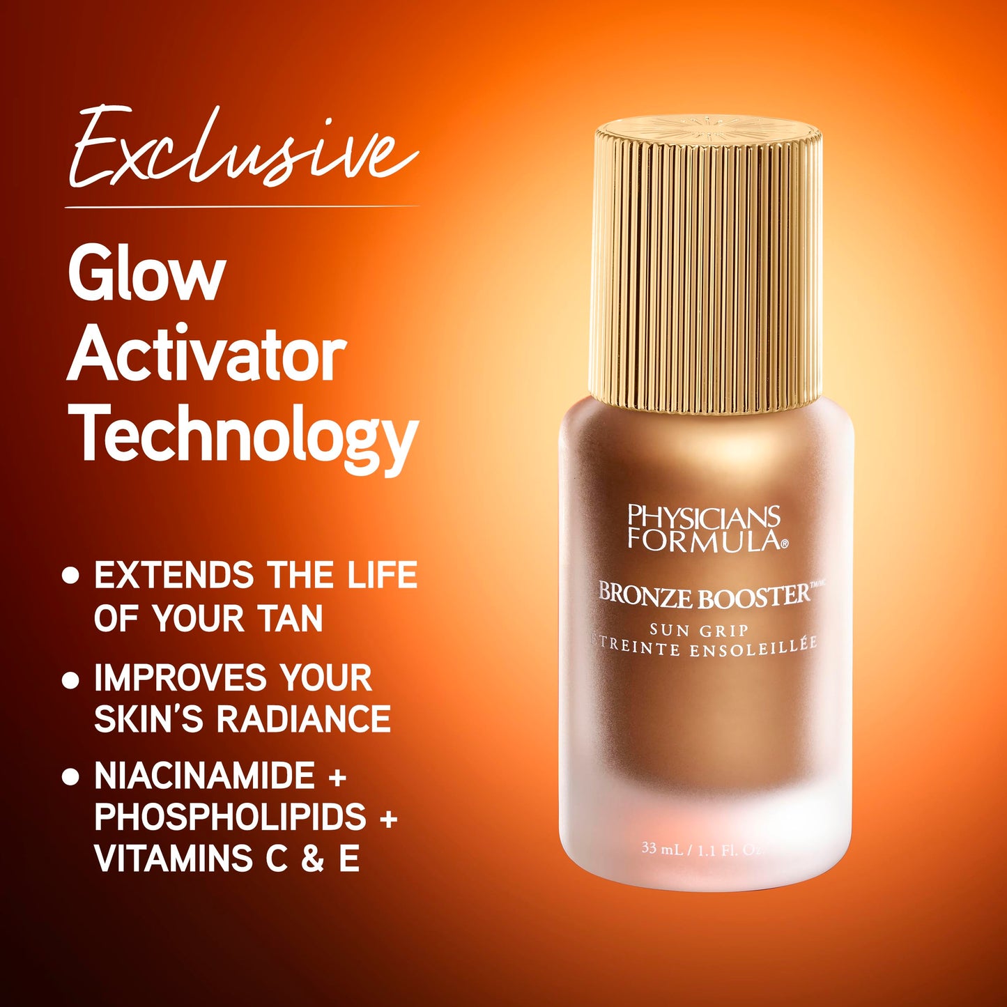 Bronze Booster™ Sun Grip Glow Activated Bronzing Primer