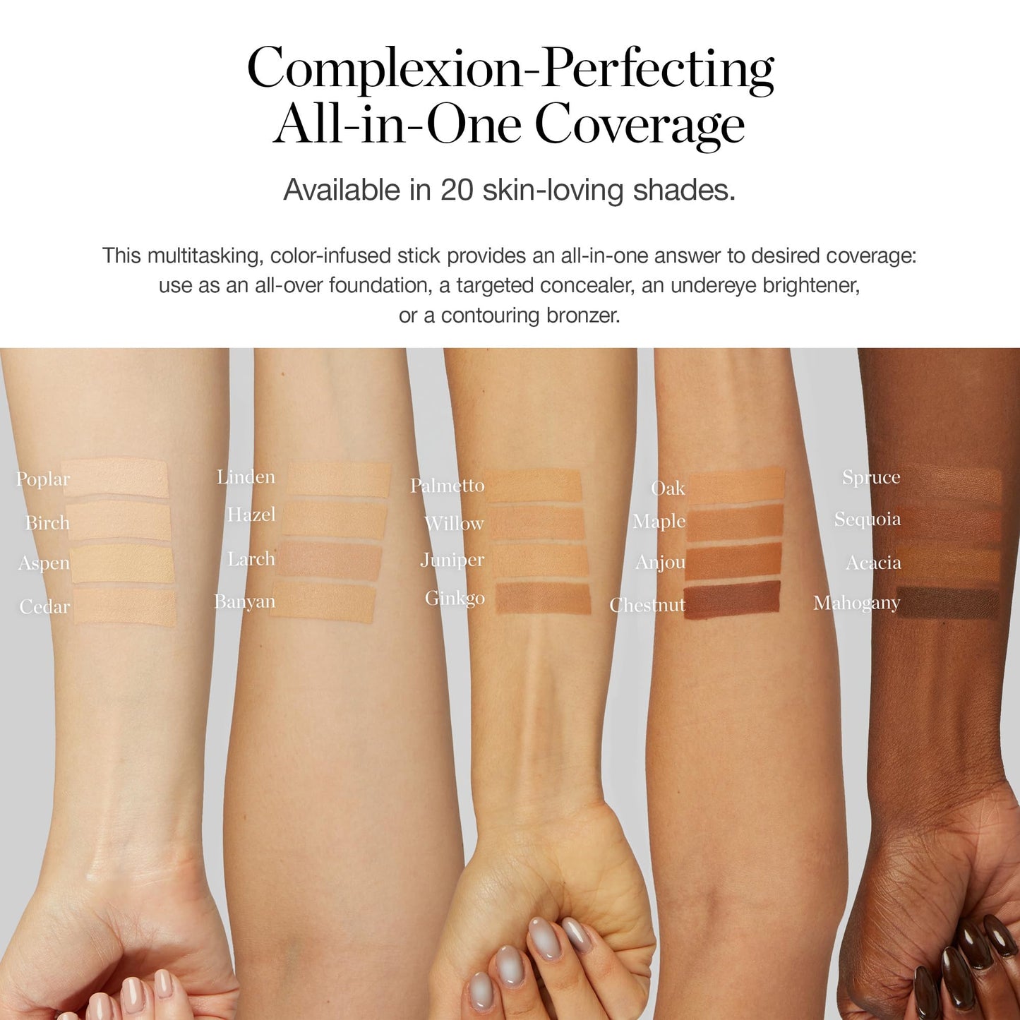 Ogee Sculpted Complexion Foundation Stick (Linden 1.25N Light Beige, Neutral Undertones) Full Coverage Foundation Makeup - Instantly Balance & Even
