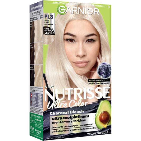 Garnier Nutrisse Ultra Color Hair Color, Permanent Hair Dye for Up to 8 Weeks of Bold, Vibrant, Fade-Resistant Results, Vegan & Cruelty-Free, PL3 Beauty & Personal Care Garnier