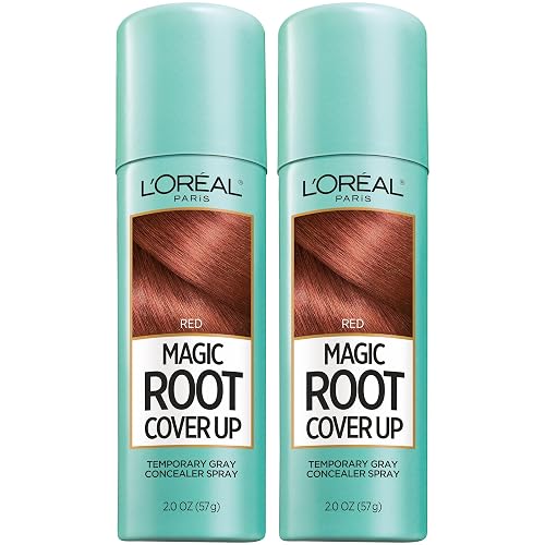 L'Oreal Paris Magic Root Cover Up Gray Hair Spray, 100% Gray Hair Coverage with Buildable, Lightweight, Transfer-Resistant, and Temporary Formula