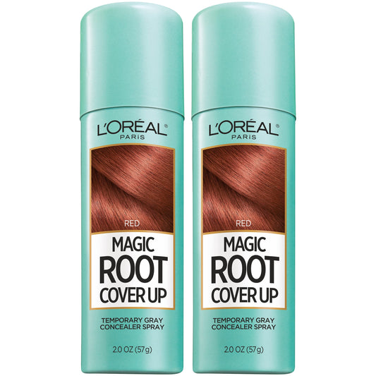 L'Oreal Paris Magic Root Cover Up Gray Hair Spray, 100% Gray Hair Coverage with Buildable, Lightweight, Transfer-Resistant, and Temporary Formula
