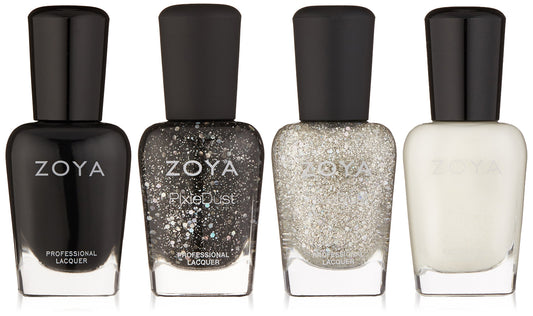 Zoya Polish Quad Nail Polish, Winter Wishes, 4 Count