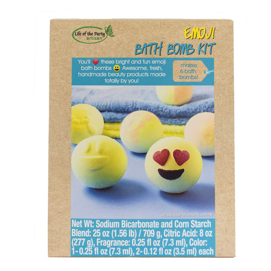 Life of the Party Emoji Bath Bomb Kit,