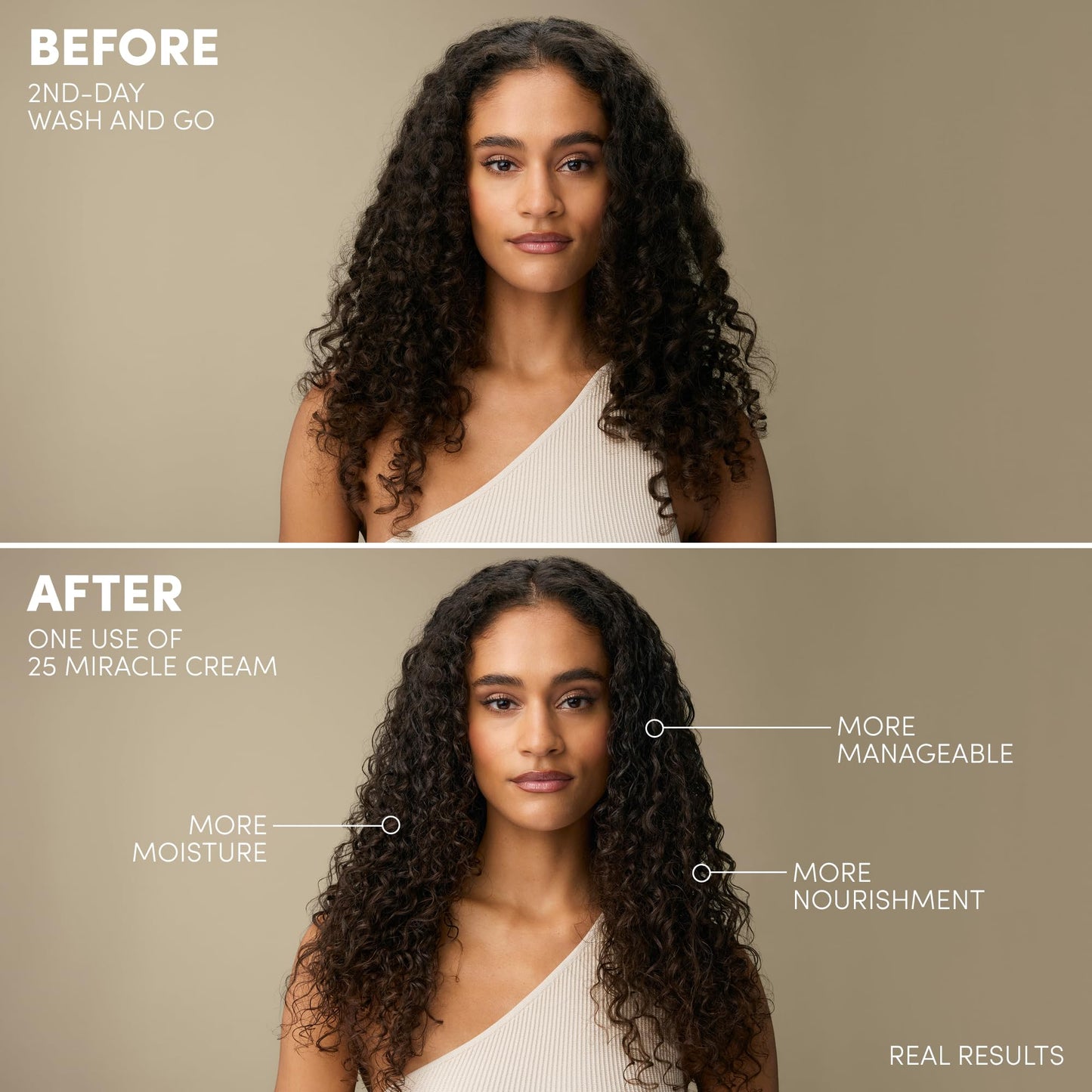Mizani 25 Miracle Leave-In Cream - Hydrating Curl Cream with Coconut Oil, Curl Defining Leave In Conditioner, Anti Frizz, Heat Protectant