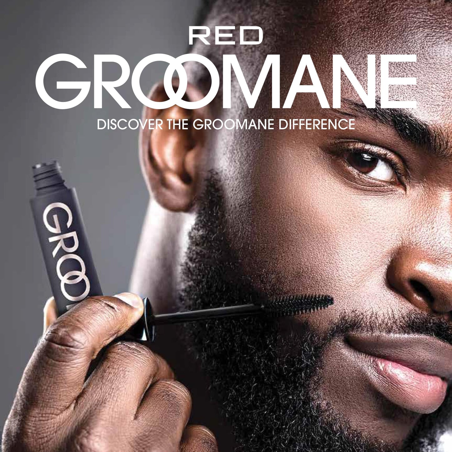 Red by Kiss Groomane Men Gray Coverage Touch-Up, Temporary Brush-On Hair Color for Beards, Sideburns Root & Brows, Water-Resistant & Sweatproof, Easy