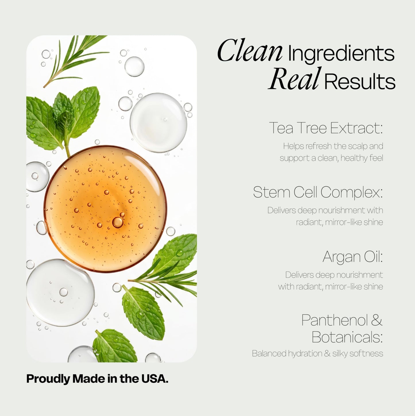 Eternal Spirit Beauty Hair Pro Tea Tree Set - Shampoo & Conditioner with Stem Cells, Argan Oil & Keratin - Revitalizing Scalp Care & Intensive