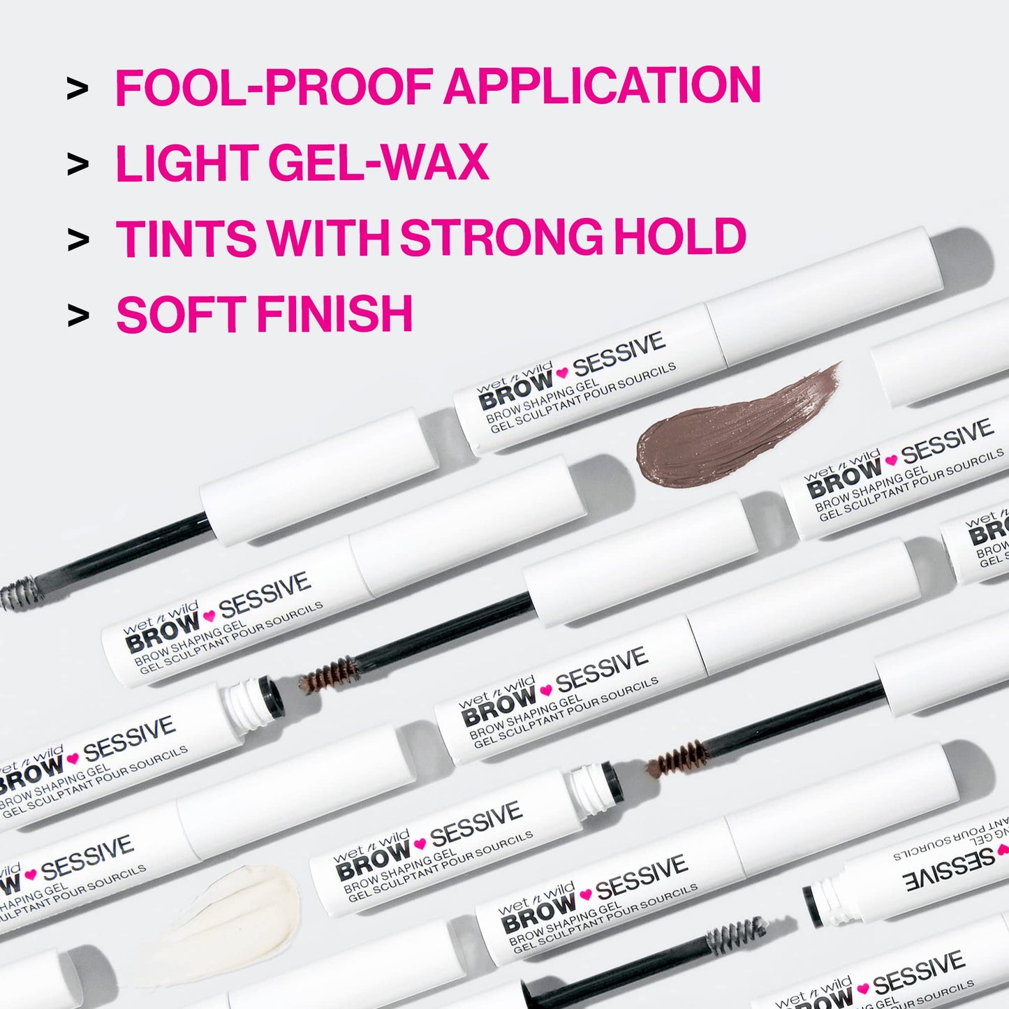 wet n wild Brow-Sessive Eyebrow Shaping Makeup Gel Brown