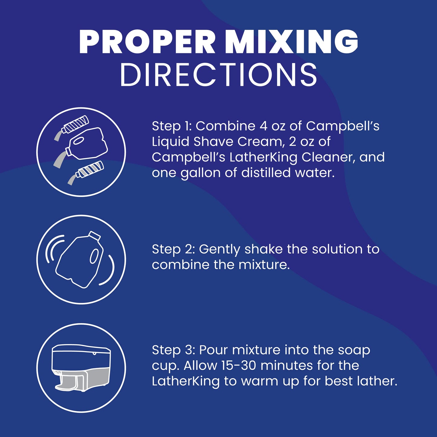 Campbell's Liquid Shave Cream 8 oz for Barbers