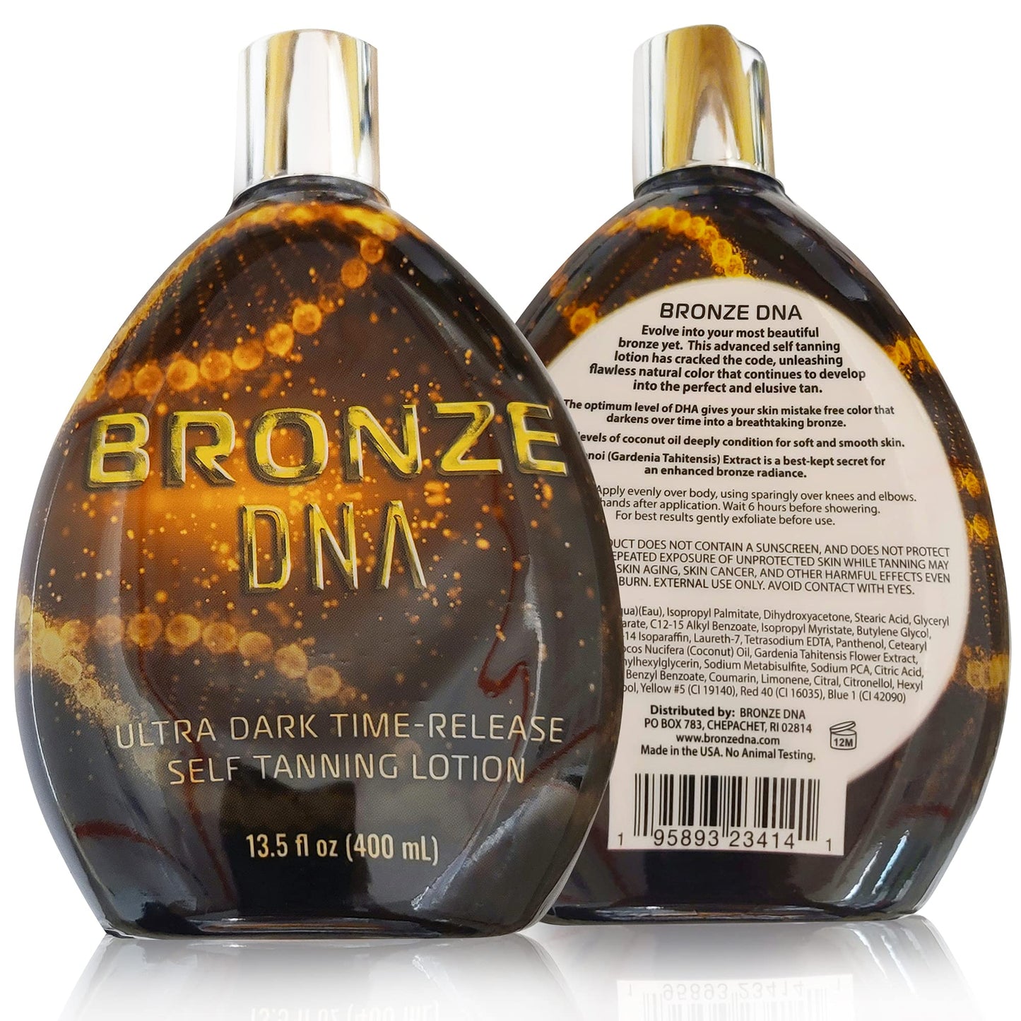 Bronze DNA Natural Sunless Self Tanning Lotion - Sunless Tanner for Women and Men - The Gradual Self Tan for Light, Medium & Dark Tans - Physics Color