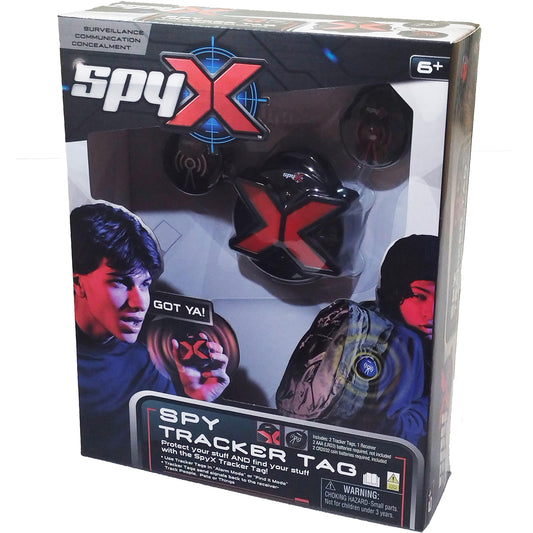 SpyX Spy Tracker Tag – Kids’ Spy Tracking Gadget with Alarm & Track Modes, Includes 2 Spy Tags and 1 Receiver to Protect & Find Items or People